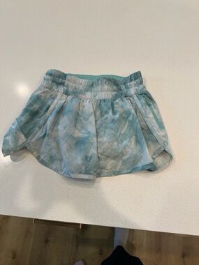 lululemon aqua tie-dye athletic skort